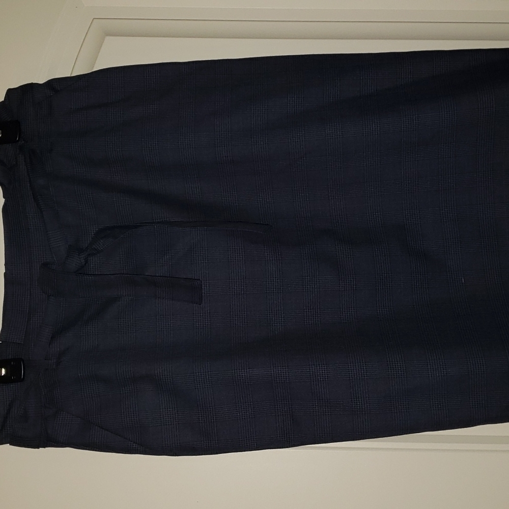Like New Navy Plaid Banana Republic Skirt